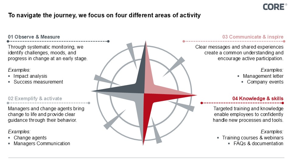 Figure 2: The Holistic Change Framework: The Four Core Dimensions of Transformation